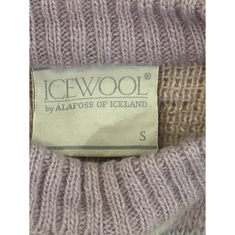 ICEWOOL Women's Purple Multicolored Wool Sweater Size Small - Picture 3 of 3